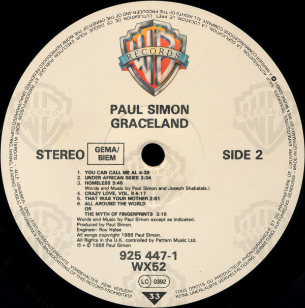 Paul Simon - Graceland (Vinyl)