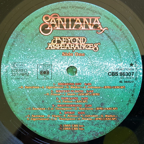 Santana - Beyond Appearances (Vinyl)