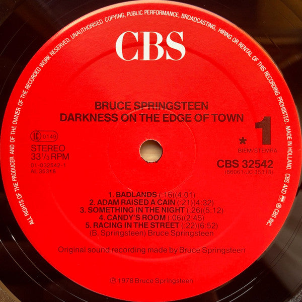 Bruce Springsteen - Darkness On The Edge Of Town (Vinyl)