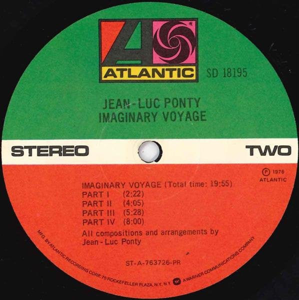 Jean-Luc Ponty - Imaginary Voyage (Vinyl)