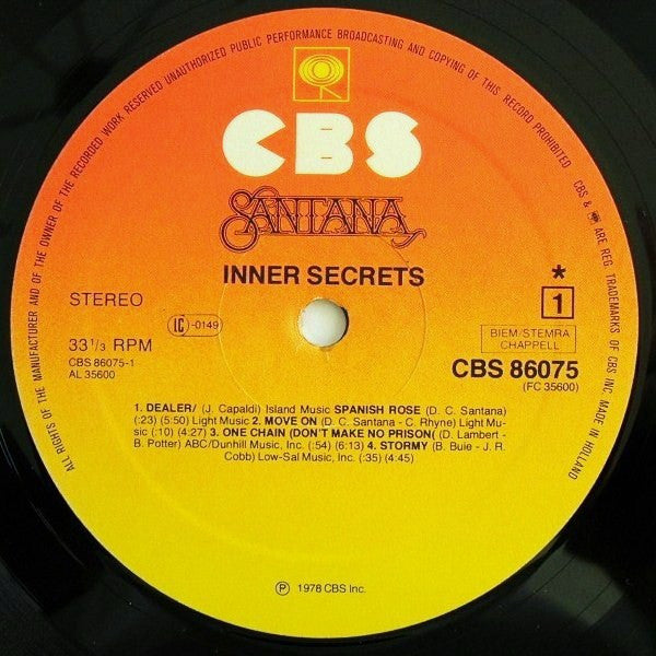 Santana - Inner Secrets (Vinyl)