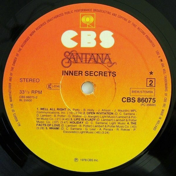 Santana - Inner Secrets (Vinyl)