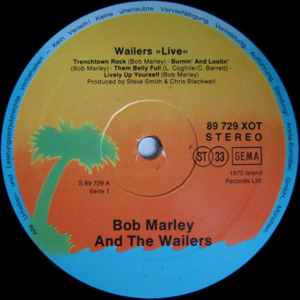 Bob Marley & The Wailers - Live! (Vinyl)