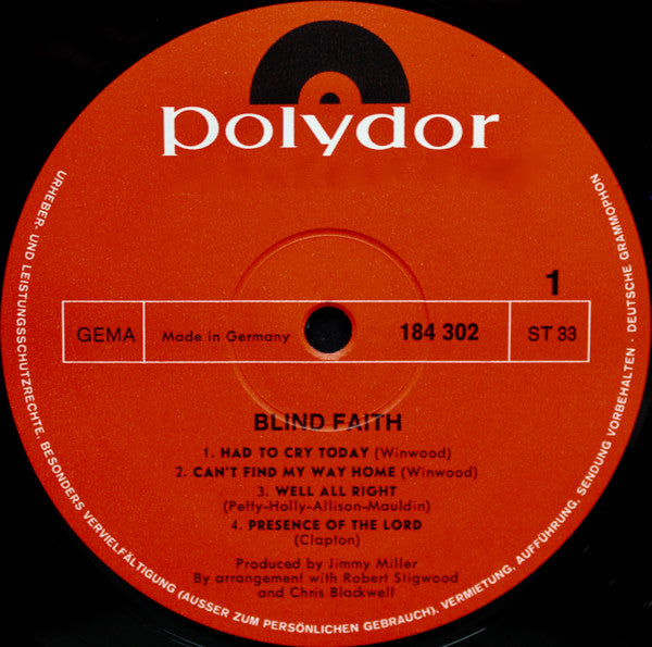 Blind Faith (2) - Blind Faith (Vinyl)