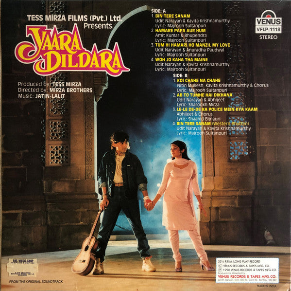 Jatin Lalit - Yaara Dildara (Vinyl)