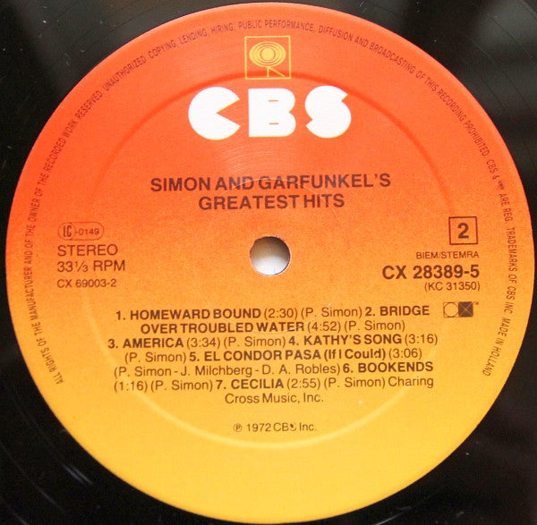 Simon & Garfunkel - Simon And Garfunkel's Greatest Hits (Vinyl)