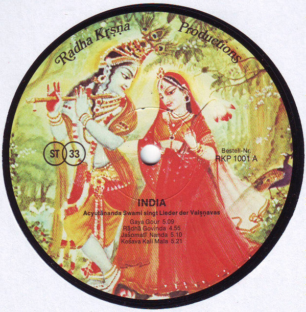 Acyutananda Swami - India (Vinyl)