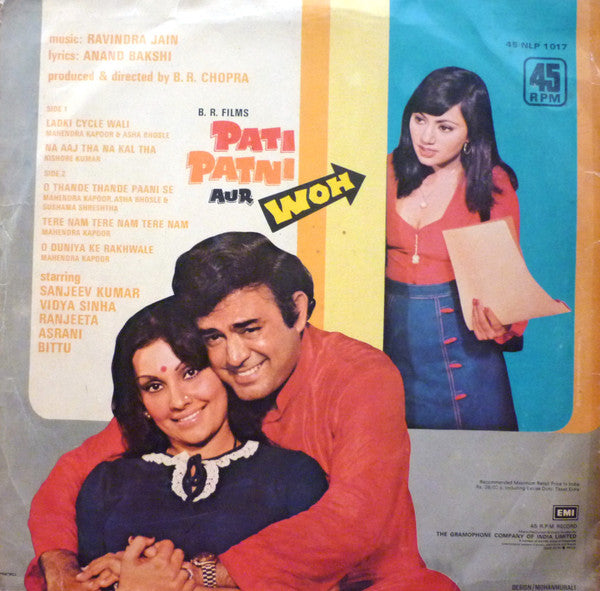 Ravindra Jain, Anand Bakshi - Pati Patni Aur Woh (Vinyl)