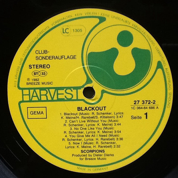 Scorpions - Blackout (Vinyl)