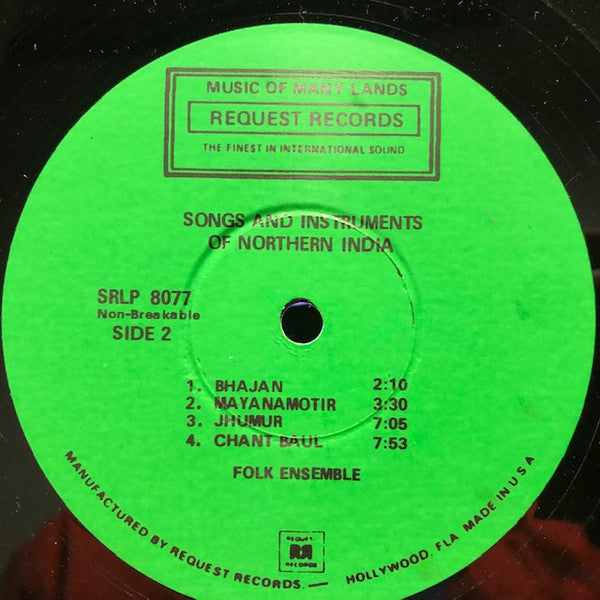 Various - Songs And Instruments Of Northern India (Vinyl)