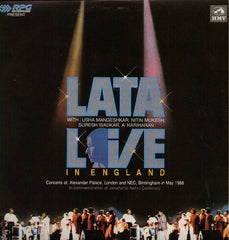 Lata Mangeshkar With Usha Mangeshkar, Nitin Mukesh, Suresh Wadkar, Hariharan - Lata Live In England (Vinyl) (2)