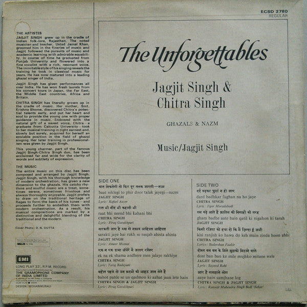 Jagjit & Chitra Singh - The Unforgettables (Vinyl)