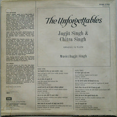 Jagjit & Chitra Singh - The Unforgettables (Vinyl)