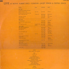 Jagjit & Chitra Singh - Live At Royal Albert Hall London (Vinyl) (2)