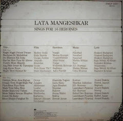 Lata Mangeshkar - Sings For 16 Heroines (Vinyl)