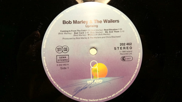 Bob Marley & The Wailers - Uprising (Vinyl)