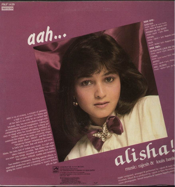 Alisha Chinai - Aah...Alisha! (Vinyl)