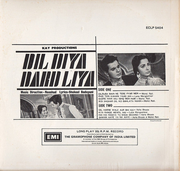 Naushad, Shakeel Badayuni - Dil Diya Dard Liya (Vinyl)