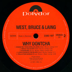 West, Bruce & Laing - Why Dontcha (Vinyl)