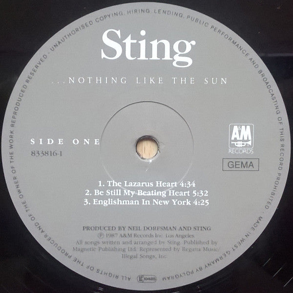 Sting - ...Nothing Like The Sun (Vinyl) (2)