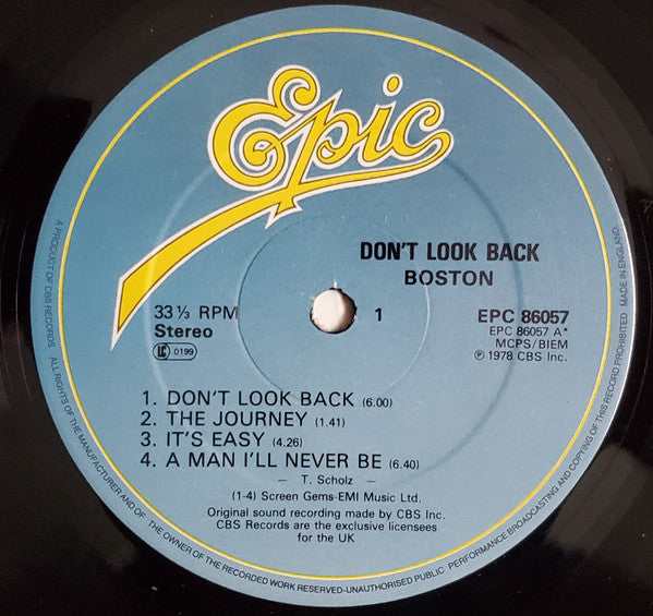 Boston - Don't Look Back (Vinyl)