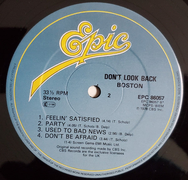 Boston - Don't Look Back (Vinyl)