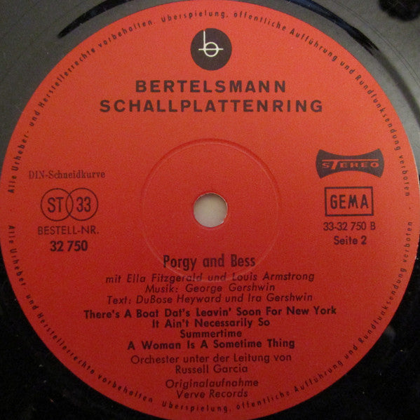 Ella Fitzgerald Und Louis Armstrong - Porgy And Bess (Vinyl)