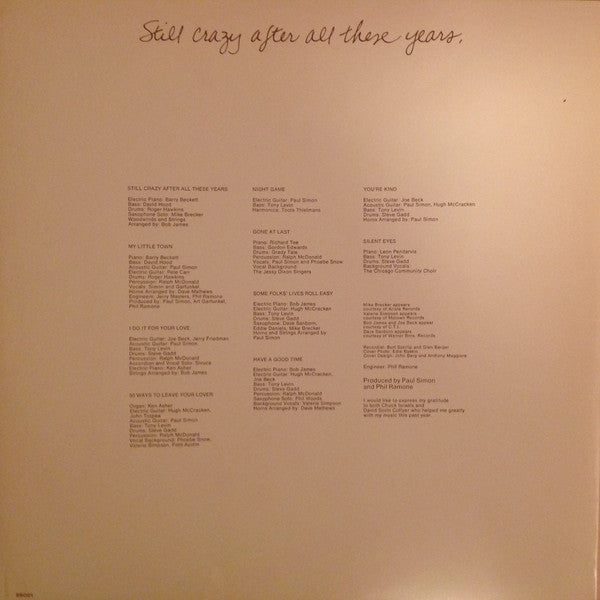 Paul Simon - Still Crazy After All These Years (Vinyl)