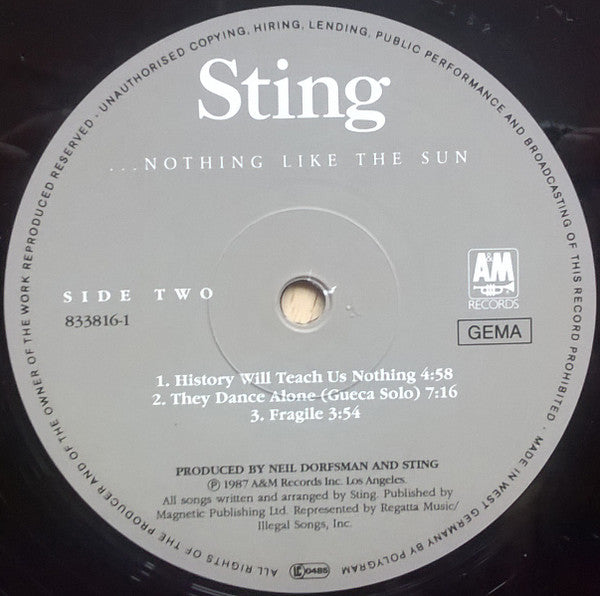 Sting - ...Nothing Like The Sun (Vinyl) (2)