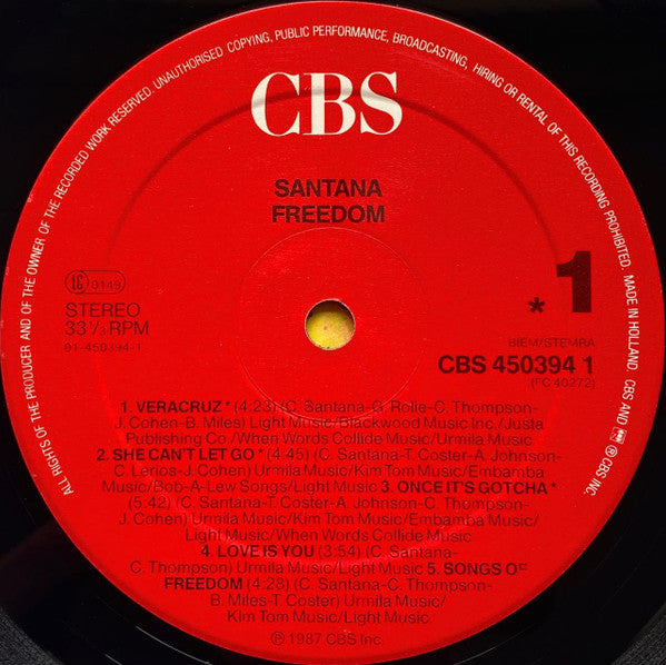 Santana - Freedom (Vinyl)