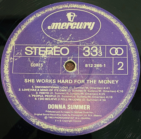 Donna Summer - She Works Hard For The Money (Vinyl)