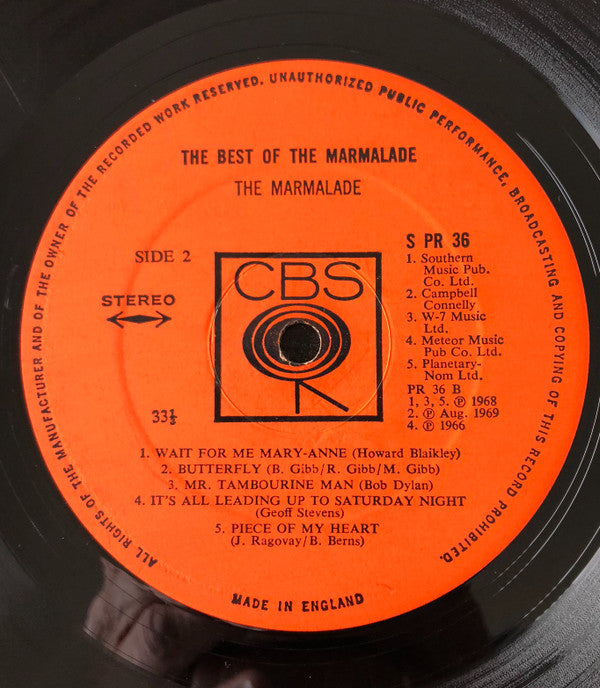 Marmalade, The - The Best Of The Marmalade (Vinyl)