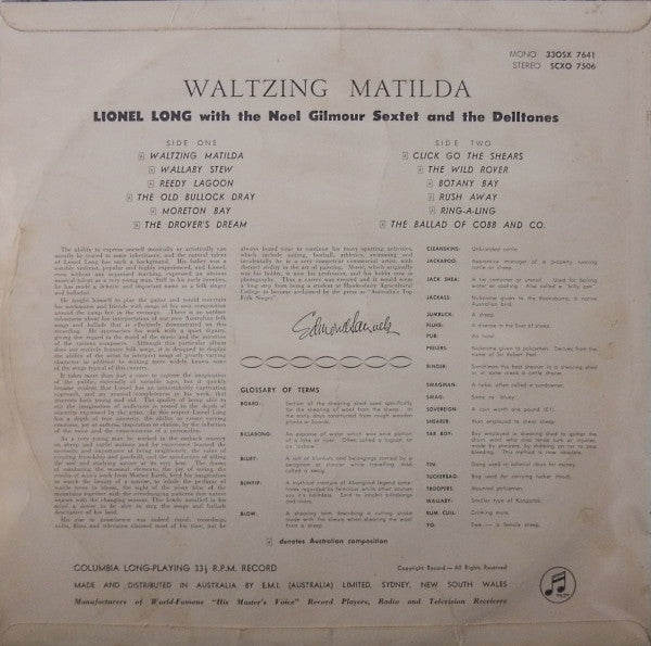 Lionel Long - Waltzing Matilda (Vinyl)