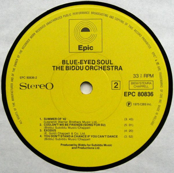 Biddu Orchestra - Blue-Eyed Soul (Vinyl)