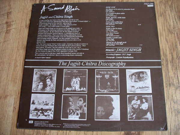 Jagjit & Chitra Singh - A Sound Affair (Vinyl)