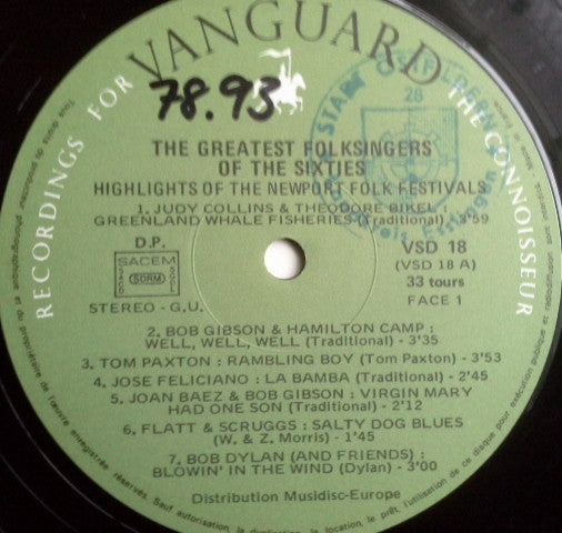 Various - Greatest Folksingers Of The 'Sixties (Vinyl) (2)