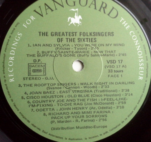 Various - Greatest Folksingers Of The 'Sixties (Vinyl) (2)