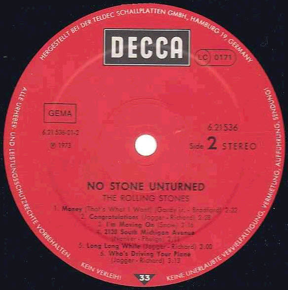 Rolling Stones, The - No Stone Unturned (Vinyl)