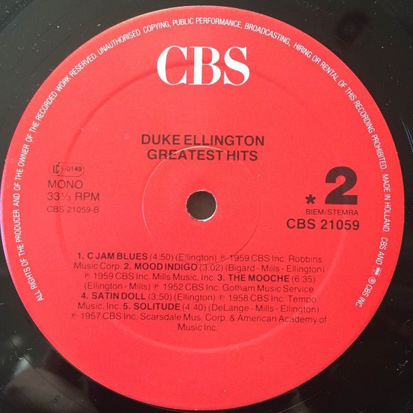 Duke Ellington - Greatest Hits  (Vinyl)