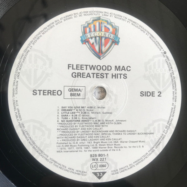 Fleetwood Mac - Greatest Hits (Vinyl)