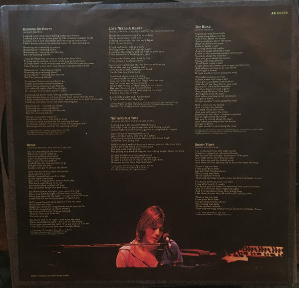 Jackson Browne - Running On Empty (Vinyl)