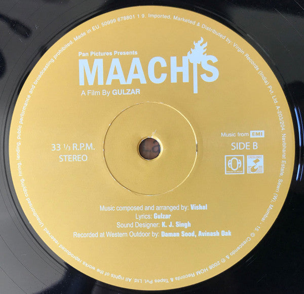 Vishal Bhardwaj, Gulzar - Maachis (Vinyl)