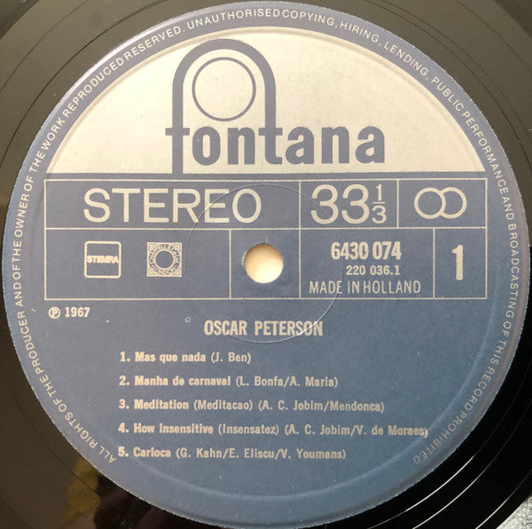 Oscar Peterson - Oscar Peterson (Vinyl)