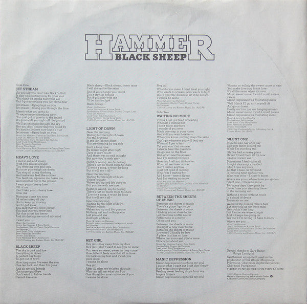 Hammer (7) - Black Sheep (Vinyl)