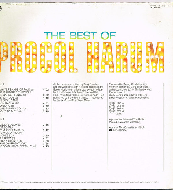 Procol Harum - The Best Of Procol Harum (Vinyl)