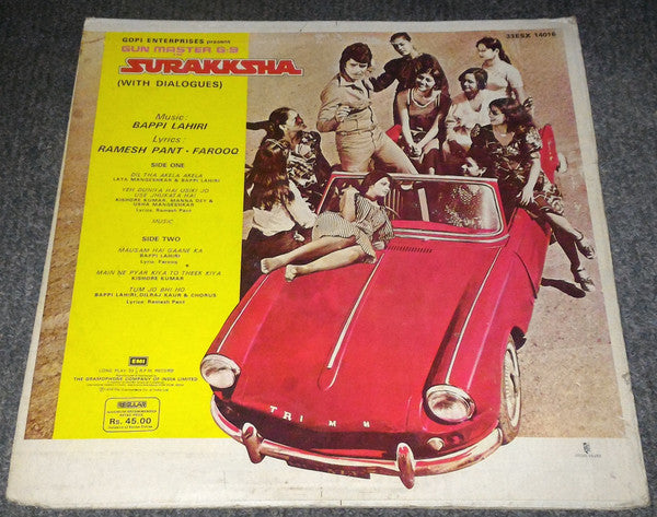 Bappi Lahiri, Ramesh Pant · Faruk Kaiser - Gun Master G-9 In Surakksha (Vinyl)