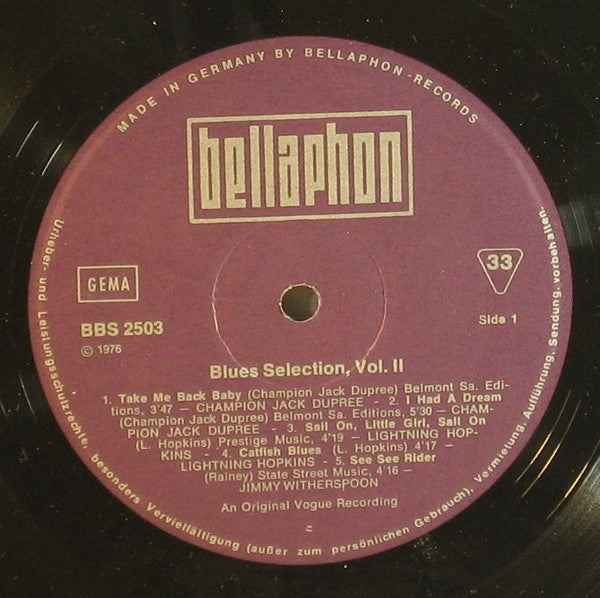 Various - Blues Selection Vol II (Vinyl) (2)