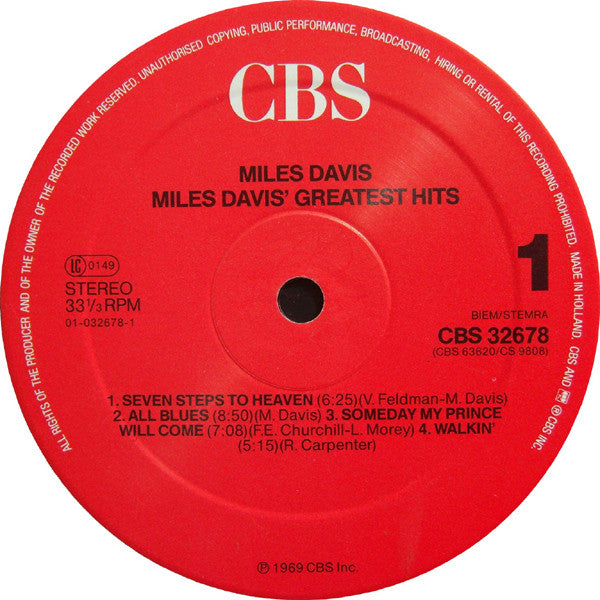 Miles Davis - Miles Davis' Greatest Hits (Vinyl)