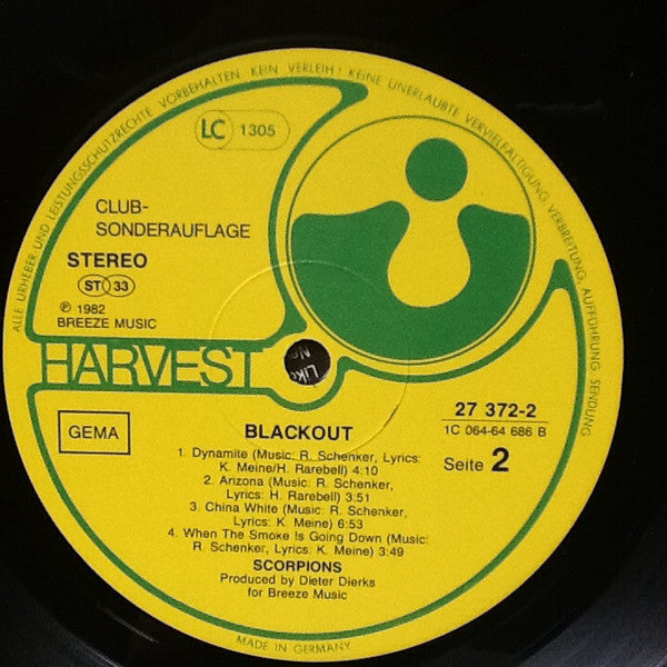 Scorpions - Blackout (Vinyl)