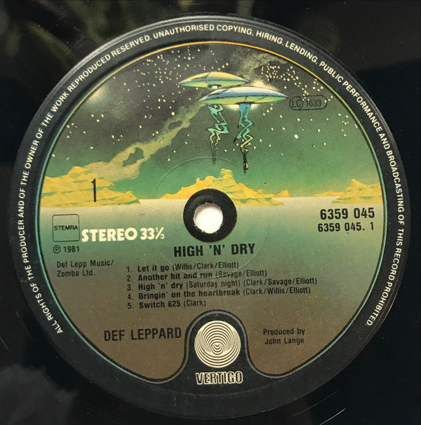 Def Leppard - High 'N' Dry (Vinyl)